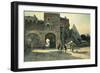 Italy, Rome, Porta San Paolo (St. Paul's Gate) and Pyramid of Caius Cestius-Ettore Roesler Franz-Framed Giclee Print