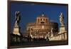 Italy. Rome. Saint Angelo Bridge and Hadrian's Mausoleum-null-Framed Giclee Print