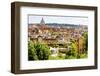 Italy, Rome. St Peter's dome from Viale della Trinita dei Monti.-Alison Jones-Framed Photographic Print