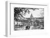 Italy, Rome. St Peter's dome from Viale della Trinita dei Monti.-Alison Jones-Framed Photographic Print