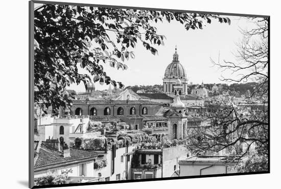 Italy, Rome. St Peter's dome from Viale della Trinita dei Monti.-Alison Jones-Mounted Photographic Print