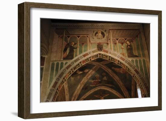 Italy. Rome. the Basilica of Saint Clement. St. Catherine Chapel. the Annunciation. Fresco by Masol-Tommaso Masolino Da Panicale-Framed Photographic Print