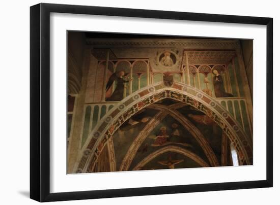 Italy. Rome. the Basilica of Saint Clement. St. Catherine Chapel. the Annunciation. Fresco by Masol-Tommaso Masolino Da Panicale-Framed Photographic Print