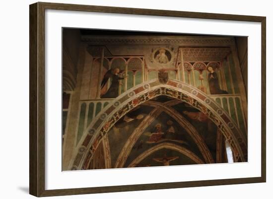 Italy. Rome. the Basilica of Saint Clement. St. Catherine Chapel. the Annunciation. Fresco by Masol-Tommaso Masolino Da Panicale-Framed Photographic Print