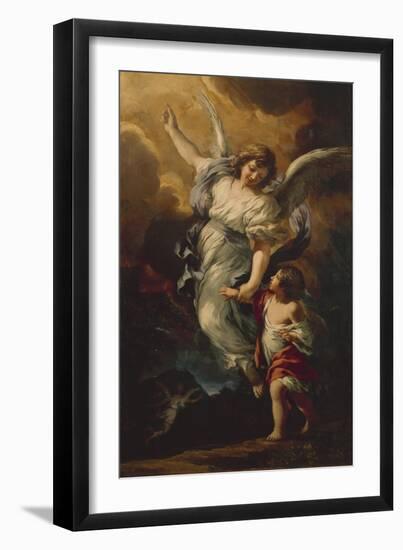 Italy, Rome, the Guardian Angel-null-Framed Premium Giclee Print