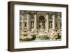 Italy, Rome. The Trevi Fountain, designed by Nicola Salvi. Aqua Virgo, 'Ocean'-Alison Jones-Framed Photographic Print