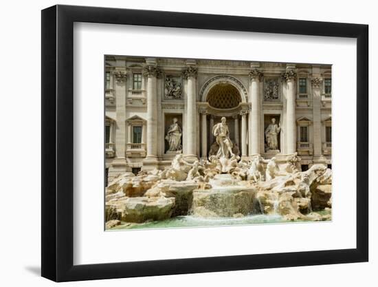 Italy, Rome. The Trevi Fountain, designed by Nicola Salvi. Aqua Virgo, 'Ocean'-Alison Jones-Framed Photographic Print