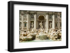 Italy, Rome. The Trevi Fountain, designed by Nicola Salvi. Aqua Virgo, 'Ocean'-Alison Jones-Framed Photographic Print