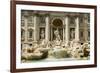 Italy, Rome. The Trevi Fountain, designed by Nicola Salvi. Aqua Virgo, 'Ocean'-Alison Jones-Framed Photographic Print