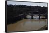 Italy. Rome. Tiber River from Castel Sant'Angelo-null-Framed Stretched Canvas