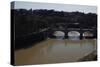 Italy. Rome. Tiber River from Castel Sant'Angelo-null-Stretched Canvas