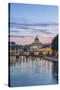 Italy, Rome, Tiber River Sunset-Rob Tilley-Stretched Canvas
