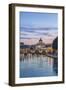 Italy, Rome, Tiber River Sunset-Rob Tilley-Framed Premium Photographic Print