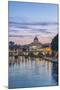 Italy, Rome, Tiber River Sunset-Rob Tilley-Mounted Premium Photographic Print