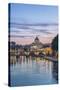 Italy, Rome, Tiber River Sunset-Rob Tilley-Stretched Canvas