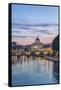 Italy, Rome, Tiber River Sunset-Rob Tilley-Framed Stretched Canvas