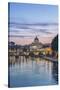 Italy, Rome, Tiber River Sunset-Rob Tilley-Stretched Canvas