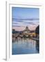 Italy, Rome, Tiber River Sunset-Rob Tilley-Framed Premium Photographic Print