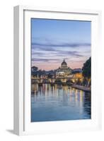 Italy, Rome, Tiber River Sunset-Rob Tilley-Framed Photographic Print