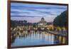 Italy, Rome, Tiber River Sunset-Rob Tilley-Framed Photographic Print