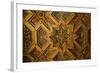 Italy, Rome, Trastevere, ornate gold ceiling in cathedral.-Merrill Images-Framed Photographic Print