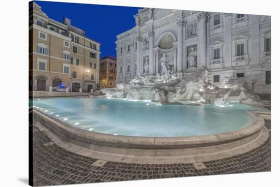 Italy, Rome, Trevi Fountain at dawn-Rob Tilley-Stretched Canvas