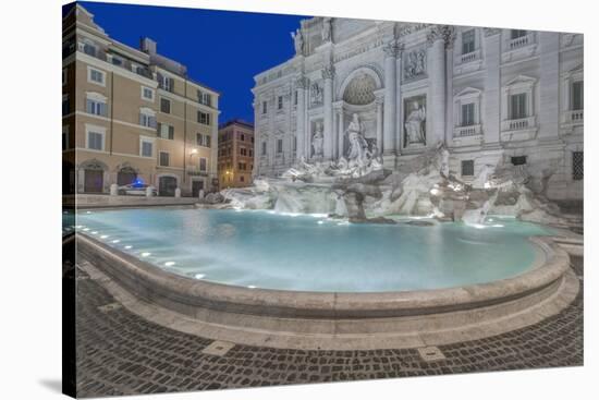 Italy, Rome, Trevi Fountain at dawn-Rob Tilley-Stretched Canvas