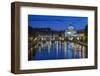 Italy, Rome, Twilight Tiber River-Rob Tilley-Framed Photographic Print