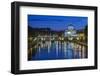 Italy, Rome, Twilight Tiber River-Rob Tilley-Framed Photographic Print