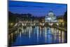 Italy, Rome, Twilight Tiber River-Rob Tilley-Mounted Photographic Print