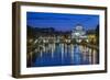 Italy, Rome, Twilight Tiber River-Rob Tilley-Framed Photographic Print