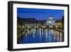 Italy, Rome, Twilight Tiber River-Rob Tilley-Framed Photographic Print