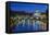 Italy, Rome, Twilight Tiber River-Rob Tilley-Framed Stretched Canvas