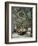 Italy, Royal Sarre Castle, Recreation Hall Decorated with Frescoes-null-Framed Giclee Print