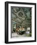 Italy, Royal Sarre Castle, Recreation Hall Decorated with Frescoes-null-Framed Giclee Print