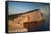 Italy, Sardinia, Capo Caccia in Alghero and its Towering Cliffs.-Alessandro Carboni-Framed Stretched Canvas