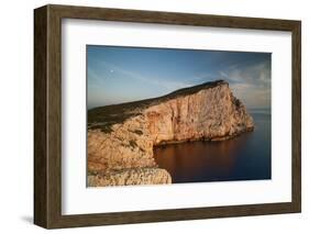 Italy, Sardinia, Capo Caccia in Alghero and its Towering Cliffs.-Alessandro Carboni-Framed Photographic Print