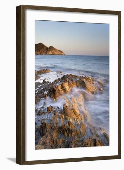 Italy, Sardinia, Cliffs of Southern Sardinia-Alessandro Carboni-Framed Photographic Print