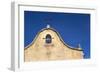 Italy, Sardinia, Gavoi. the Bell and Cross of an Old Church, Backed by a Blue Sky-Alida Latham-Framed Photographic Print