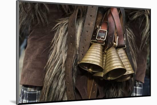 Italy, Sardinia, Mamoiada. Close-Up of the Metal Bells on a Traditional Pagan Mamuthone Costume-Alida Latham-Mounted Photographic Print