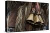 Italy, Sardinia, Mamoiada. Close-Up of the Metal Bells on a Traditional Pagan Mamuthone Costume-Alida Latham-Stretched Canvas