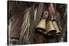 Italy, Sardinia, Mamoiada. Close-Up of the Metal Bells on a Traditional Pagan Mamuthone Costume-Alida Latham-Stretched Canvas