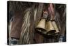 Italy, Sardinia, Mamoiada. Close-Up of the Metal Bells on a Traditional Pagan Mamuthone Costume-Alida Latham-Stretched Canvas