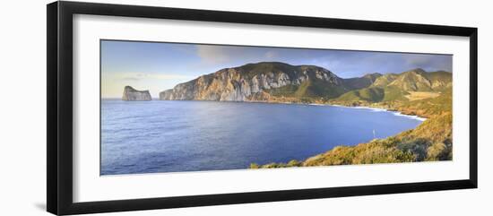 Italy, Sardinia, Masua, and in the Background the Pan Di Zuchero-Alessandro Carboni-Framed Photographic Print