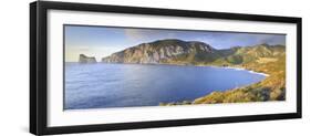 Italy, Sardinia, Masua, and in the Background the Pan Di Zuchero-Alessandro Carboni-Framed Photographic Print