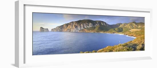 Italy, Sardinia, Masua, and in the Background the Pan Di Zuchero-Alessandro Carboni-Framed Photographic Print