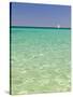 Italy, Sardinia, Olbia-Tempo, Berchidda, a Sailing Boat Out at Sea-Nick Ledger-Stretched Canvas