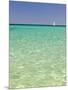 Italy, Sardinia, Olbia-Tempo, Berchidda, a Sailing Boat Out at Sea-Nick Ledger-Mounted Photographic Print