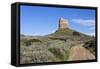 Italy, Sardinia, Oristano. Dirt Road Leading around the Torre Spangla Di San Giovanni Di Sinis-Alida Latham-Framed Stretched Canvas