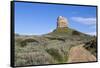 Italy, Sardinia, Oristano. Dirt Road Leading around the Torre Spangla Di San Giovanni Di Sinis-Alida Latham-Framed Stretched Canvas